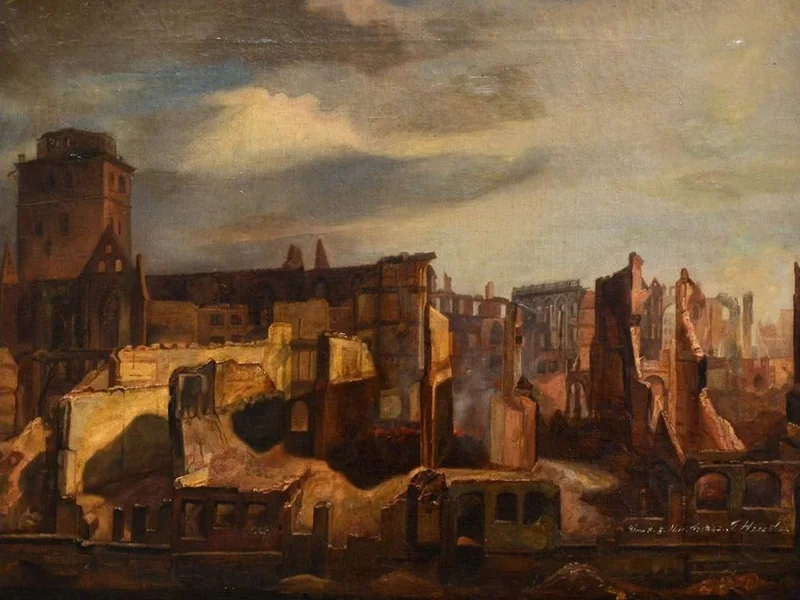 1806-Franz Heesche - Amburgo dopo il Grande Incendio